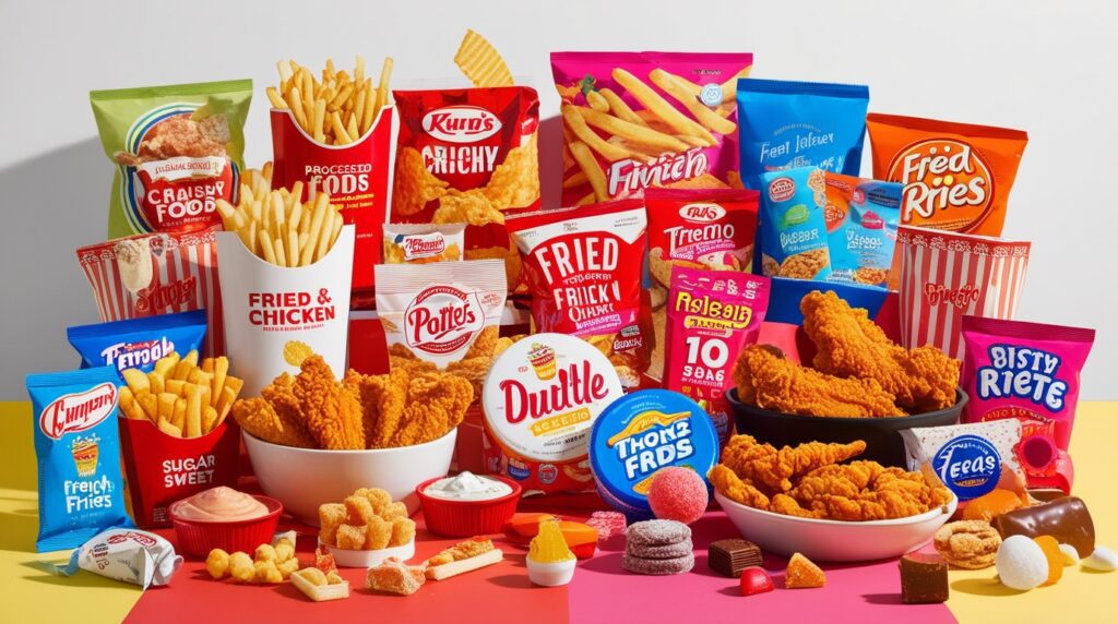 Unhealthy processed foods that cause inflammation